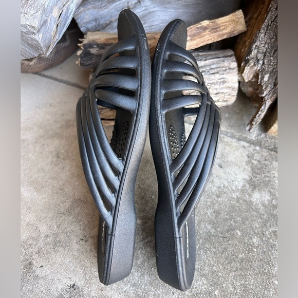 Okabashi Venice slide black strap sandal Sz-7. D - Picture 8 of 12